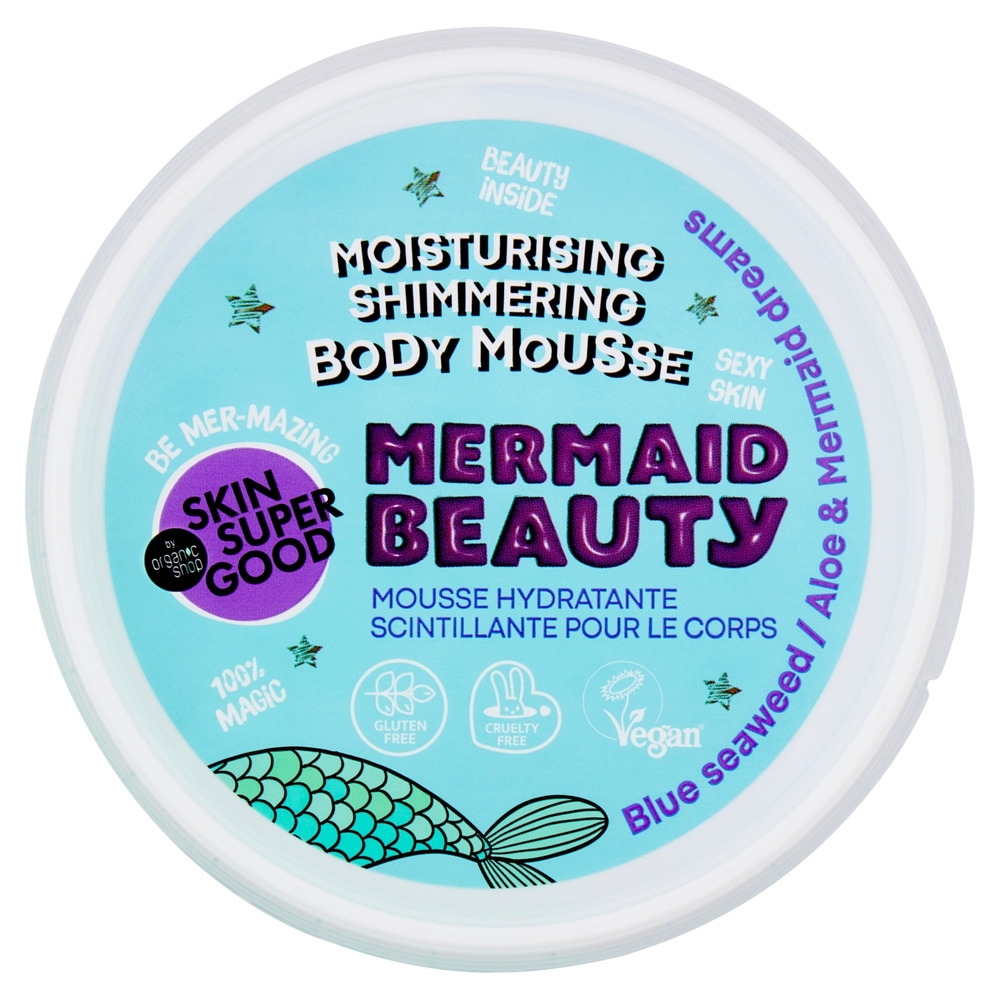Skin Super Good Moisturising Shimmering Body Mousse Mermaid Beauty 250 ml